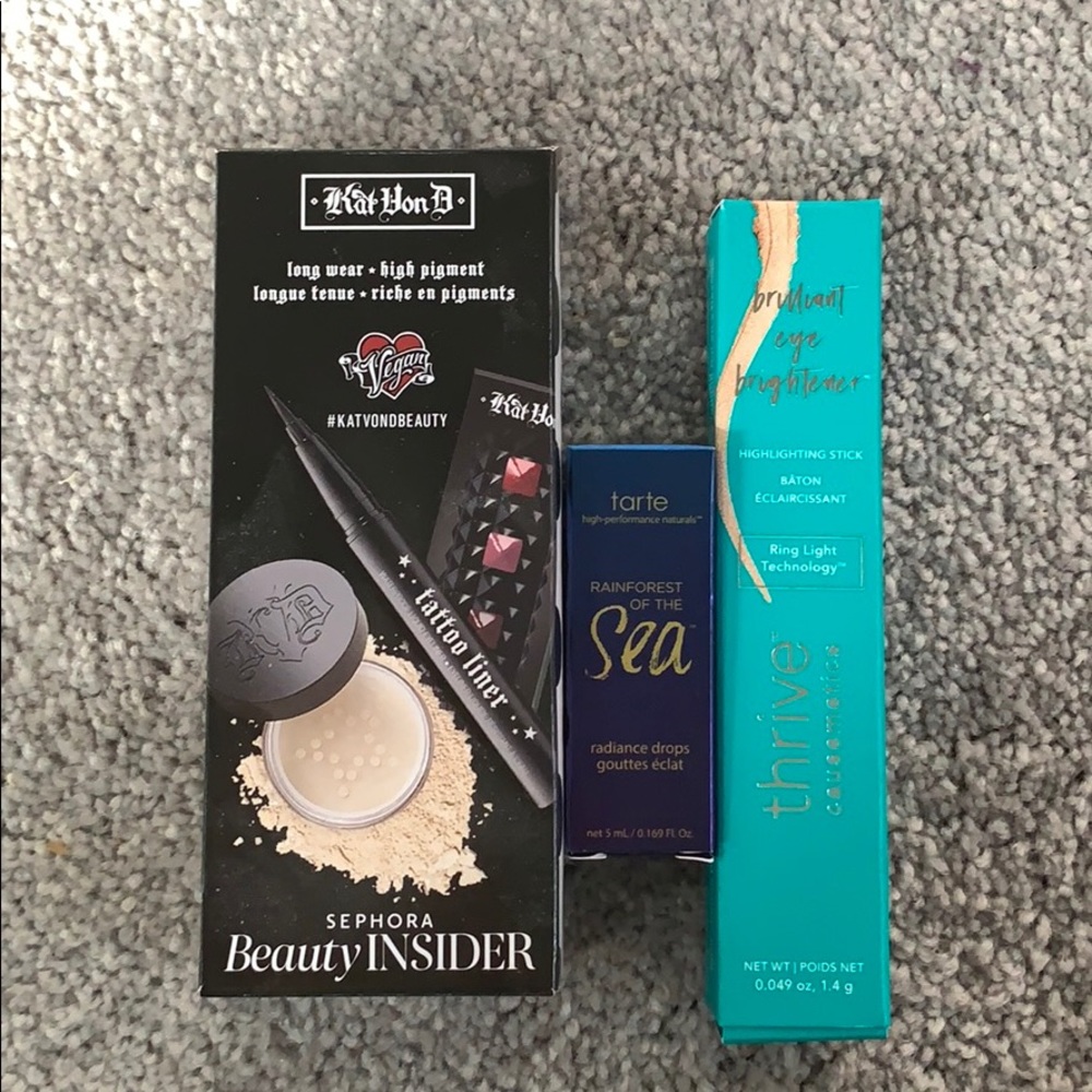 Mini make-up bundle from Kat VonD Tarte and Thrive